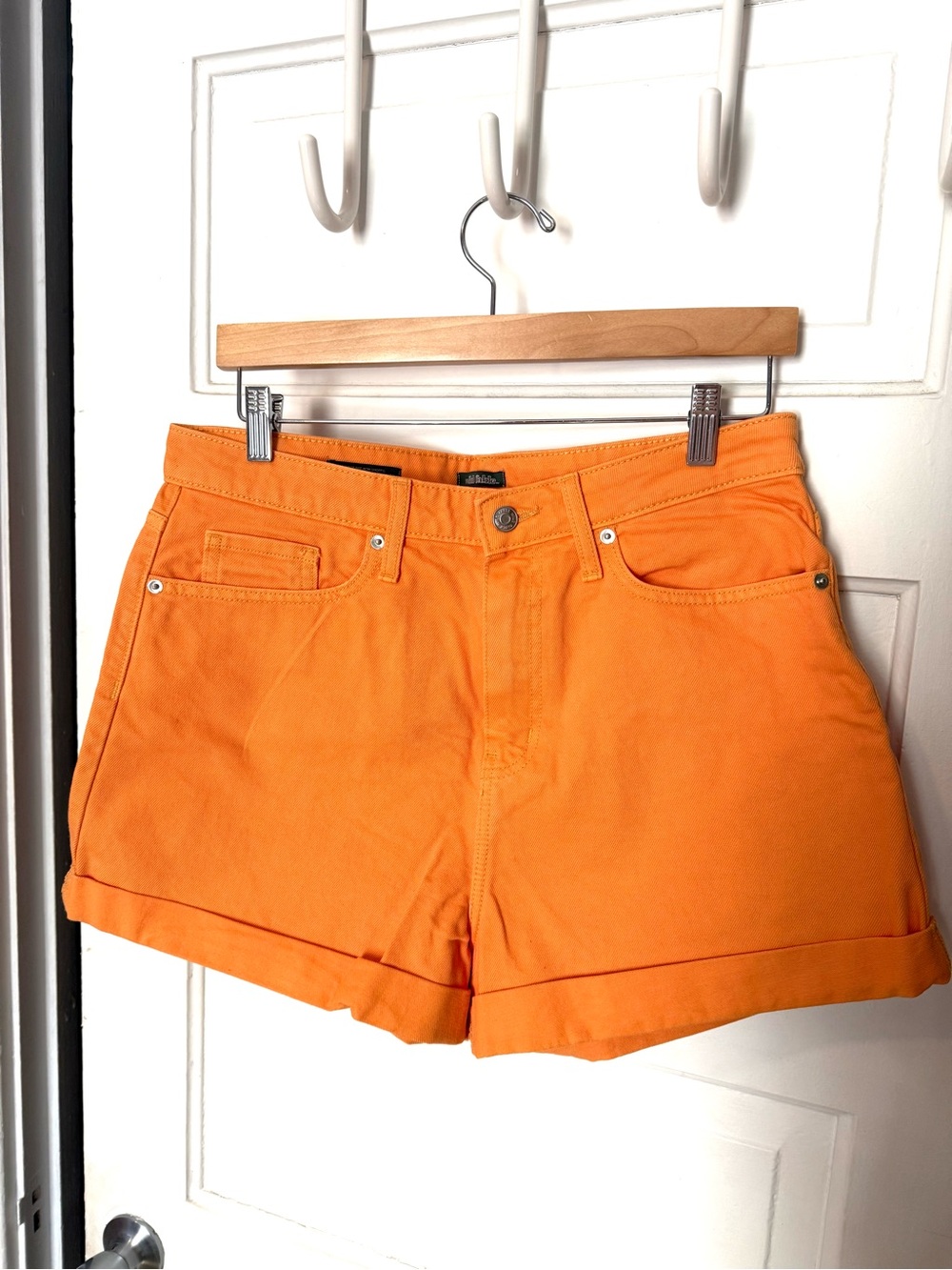 BNWOT Wild Fable Highest Rise Mom Shorts, Orange Denim Shorts, size 12